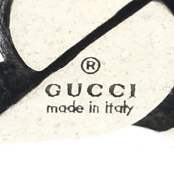 Gucci Ring Interlocking G Wide 661513 SV Sterling Silver 925 Size 18 Chain Me... - Picture 4 of 7